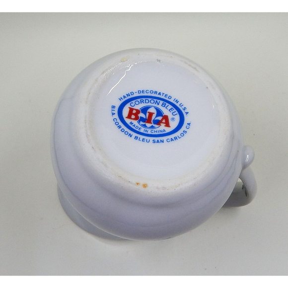 Cordon Bleu BIA Small Pitcher Creamer Hand Decorated Blue Cornflowers - Picture 9 of 10